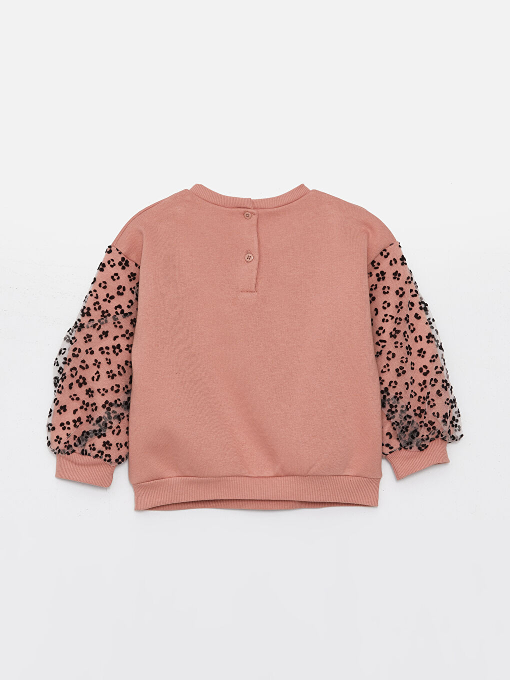 LCW baby Mat Pembe Bisiklet Yaka Uzun Kollu Minnie Mouse Baskılı Kız Bebek Sweatshirt ve Tayt 2'li Takım - 2