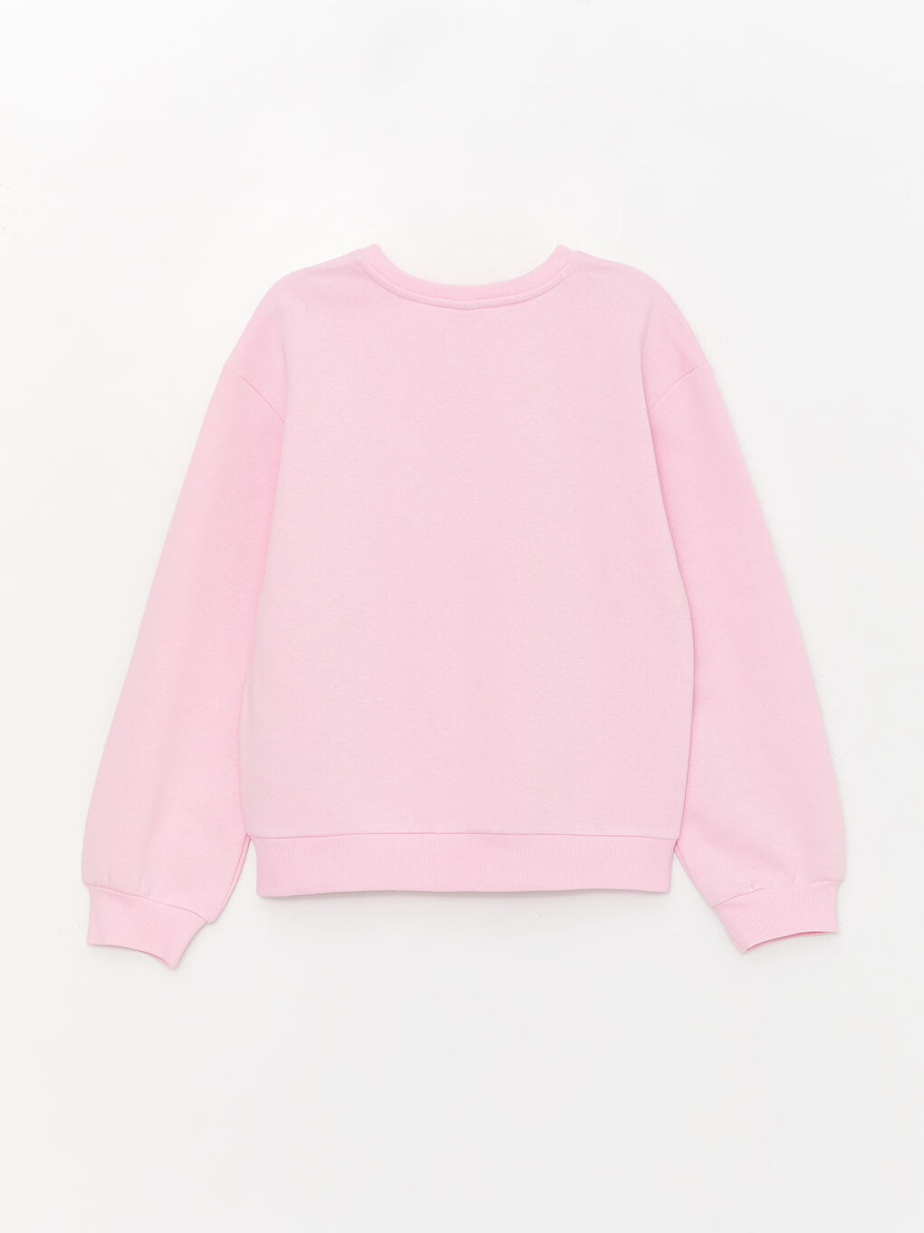 Pembe Bisiklet Yaka Barbie Baskılı Uzun Kollu Kız Çocuk Sweatshirt-2