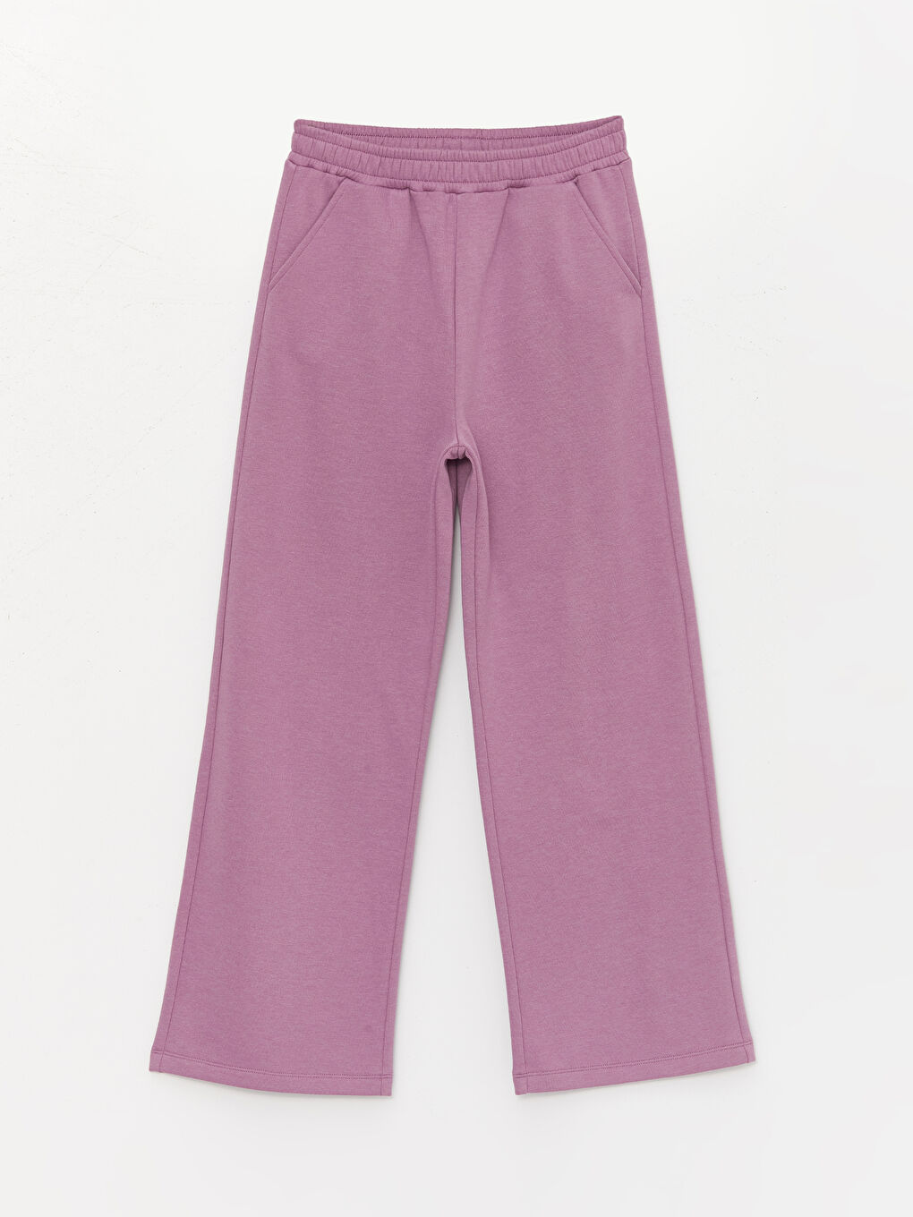 LCW Kids Crew Neck Long Sleeve Girl's Sweatshirt and Sweatpants -W3ER06Z4-GTM