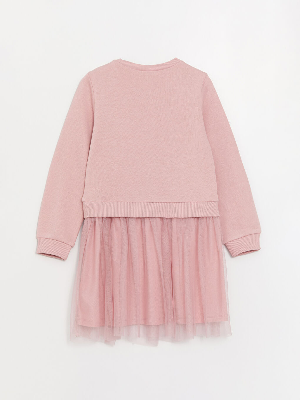 Crew Neck Printed Long Sleeve Girls' Dress -W3ER85Z4-FHR
