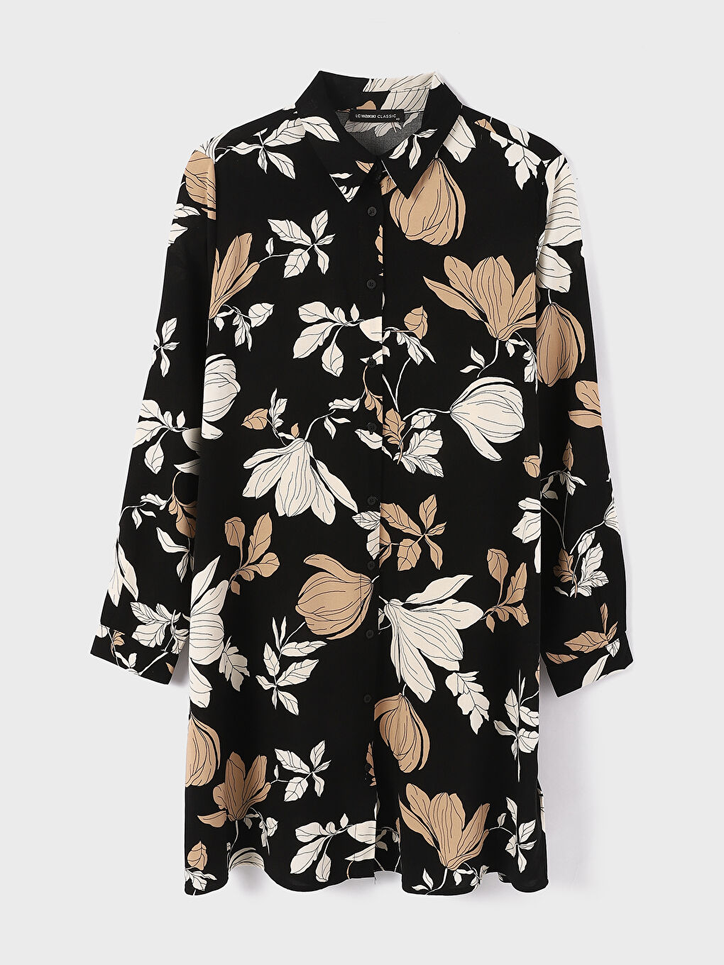 Tunique à motifs pour Femmes à col de chemise