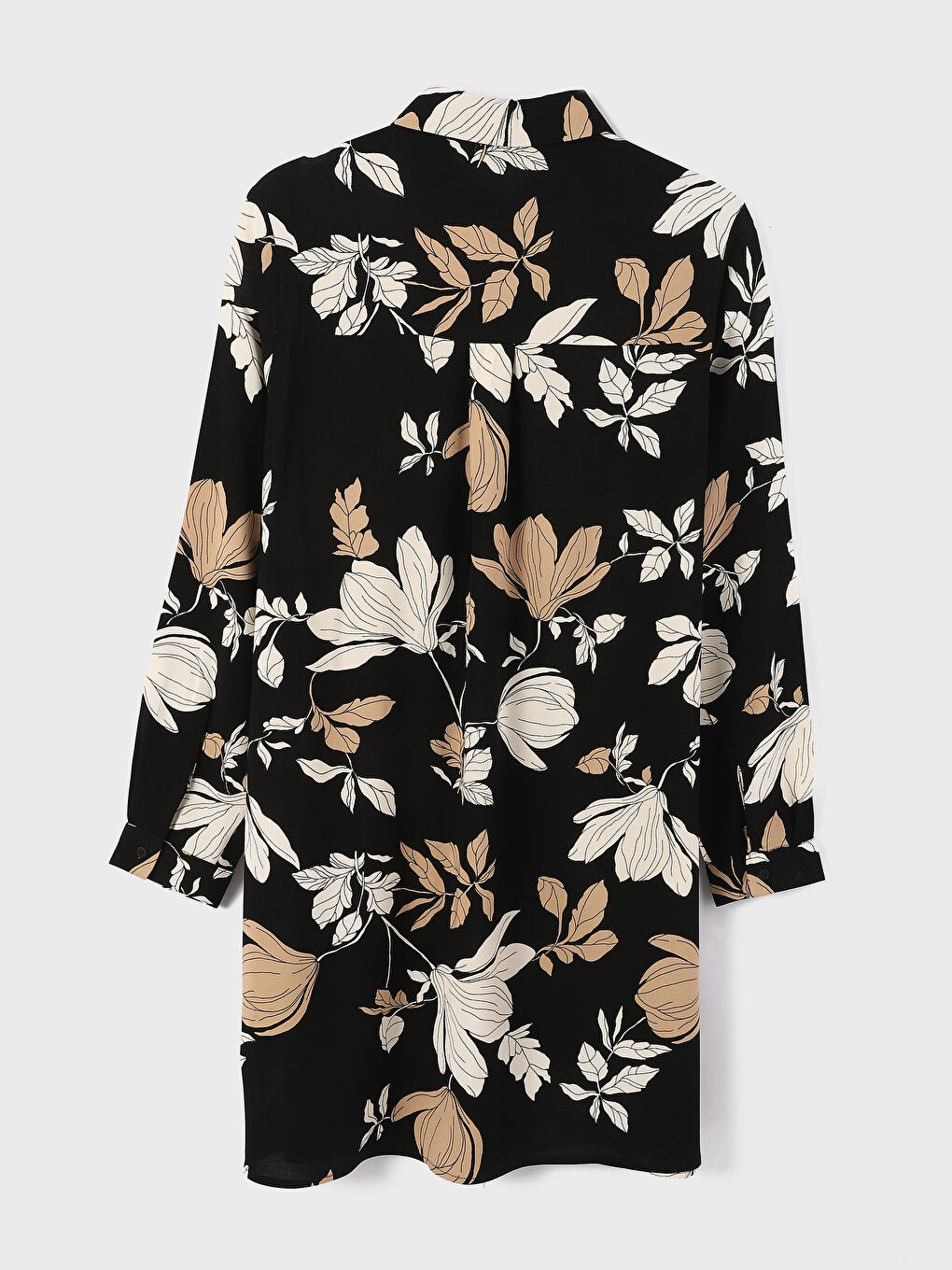 Tunique à motifs pour Femmes à col de chemise-1