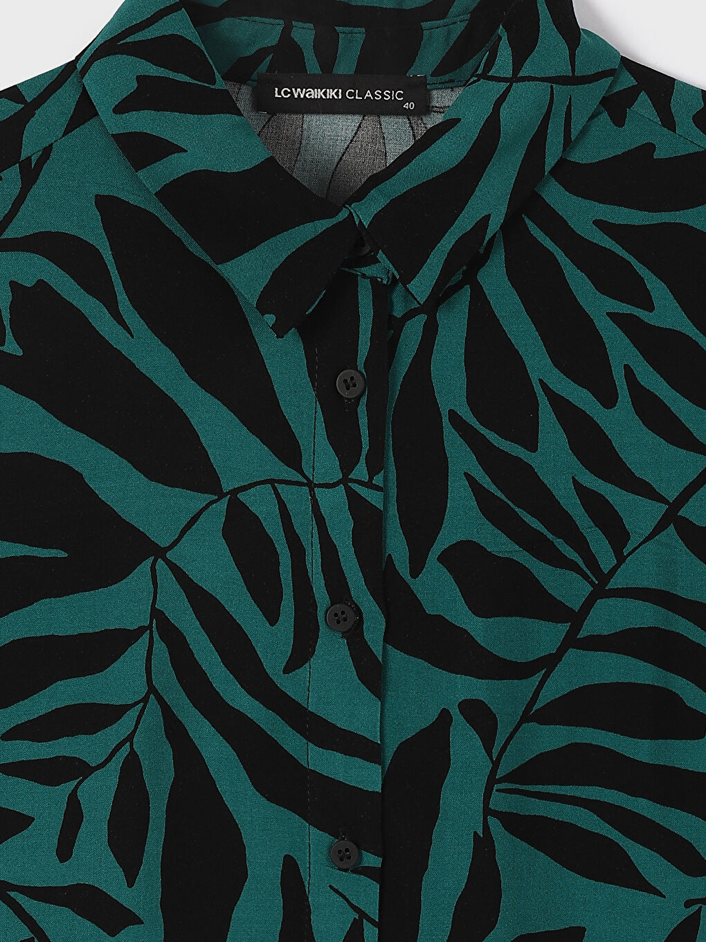 Collared Neck Patterned Women's Tunic-2