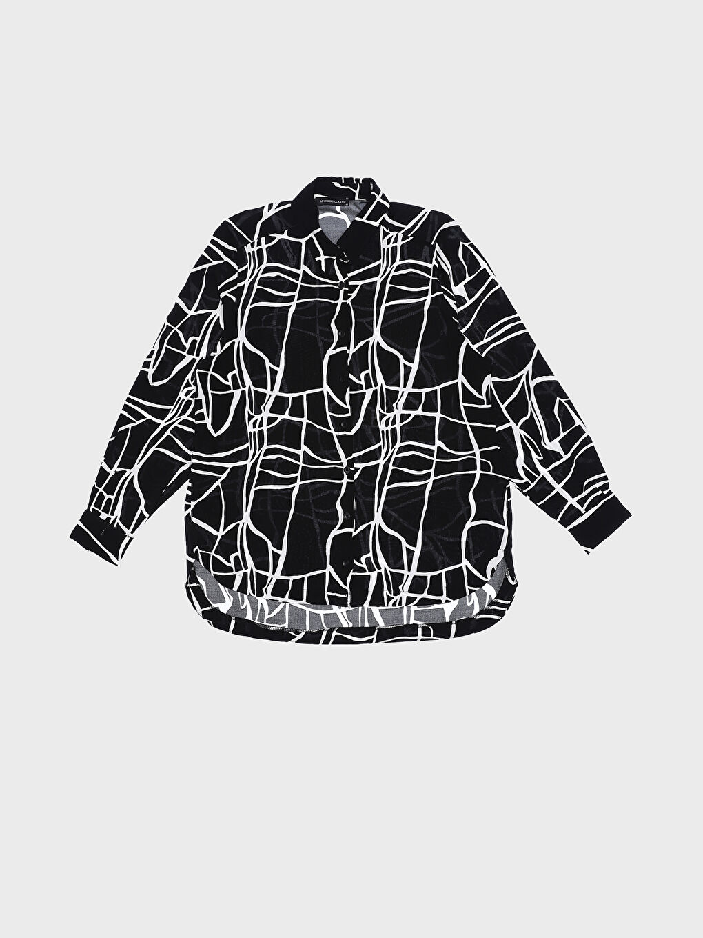 Patterned Long Sleeve Women's Shirt