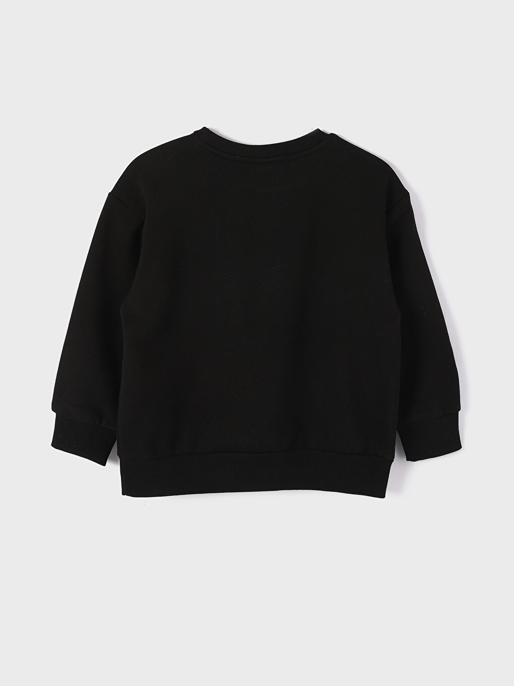 Crew Neck Long Sleeve Printed Girls' Sweatshirt-1
