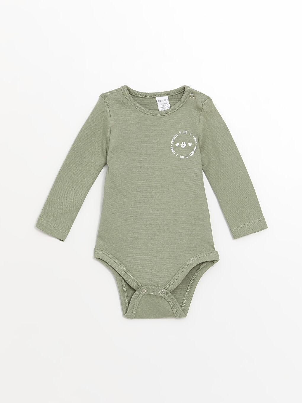 Body bébé à col rond imprimé pour filles