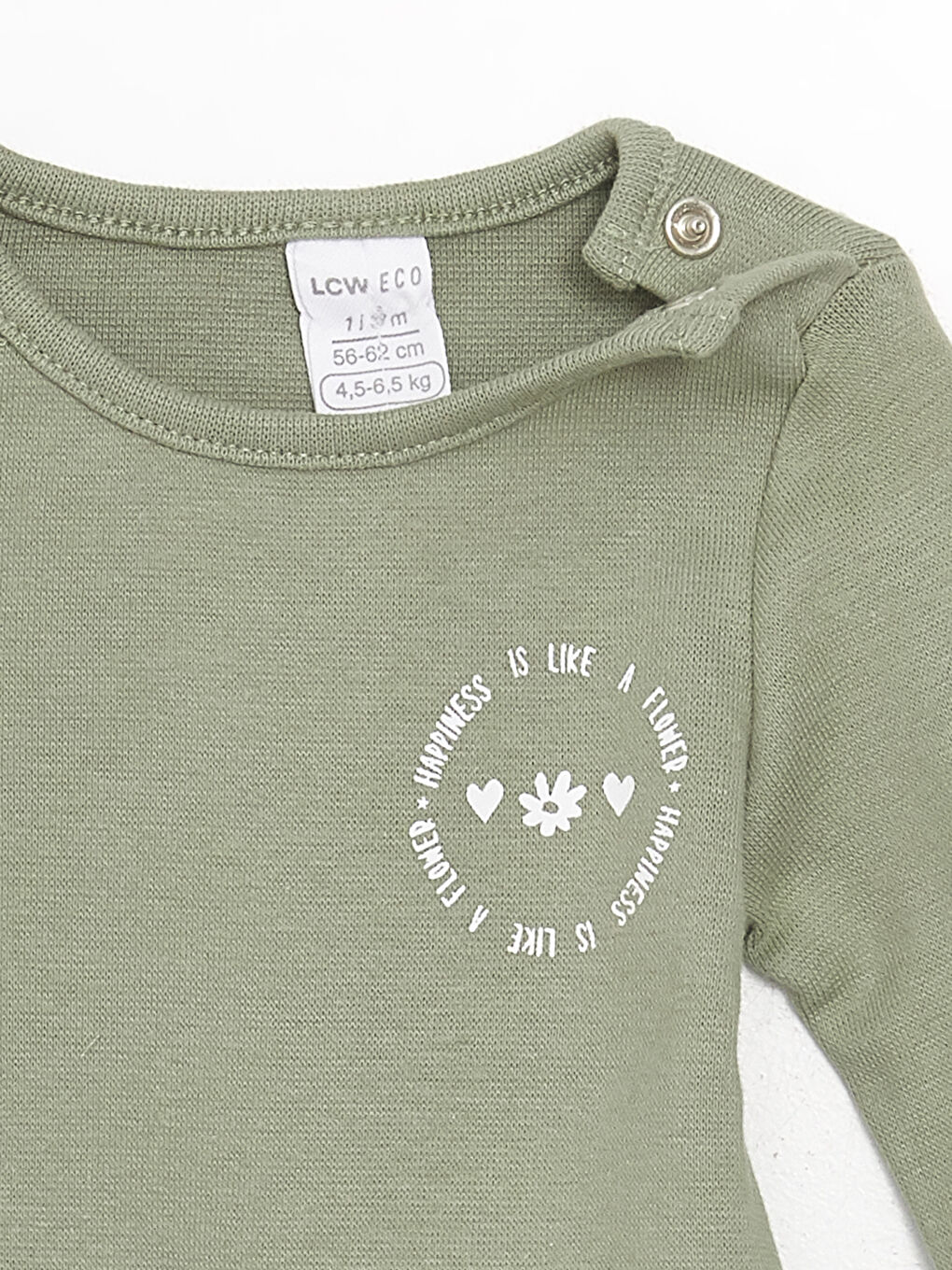 Body bébé à col rond imprimé pour filles-2