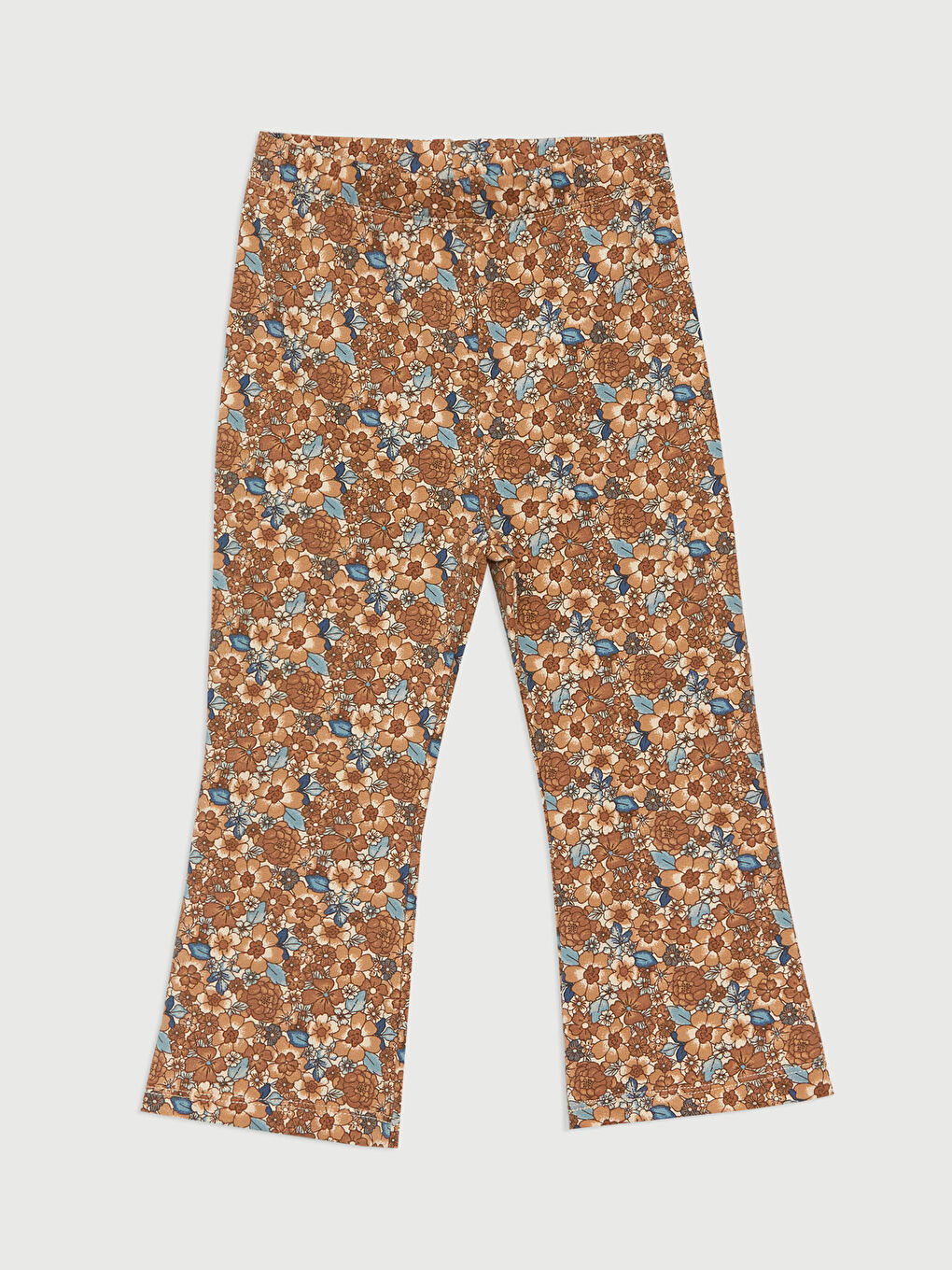 بلوزة بياقة دائرية وكم طويل للبنات الرضع مع بنطلون ضيق - طقم من قطعتين-2