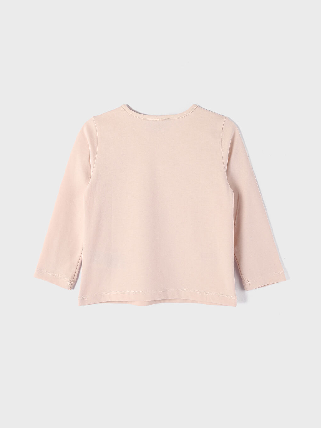 Crew Neck Embroidered Long Sleeve Girls' T-Shirt-3