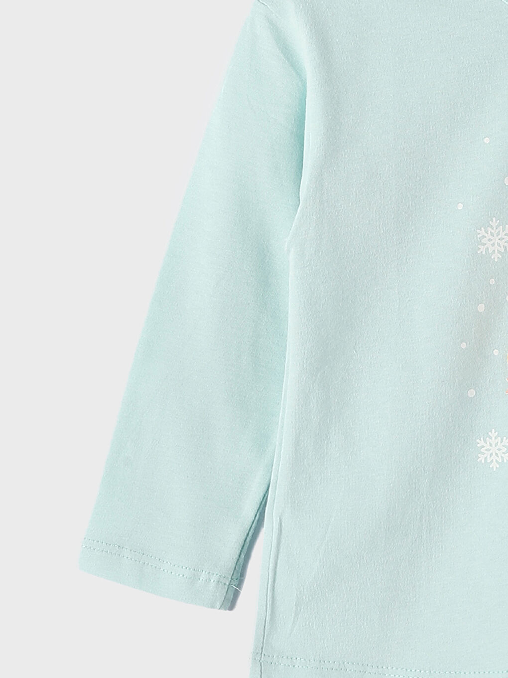 Crew Neck Printed Baby Girls' T-Shirt-3