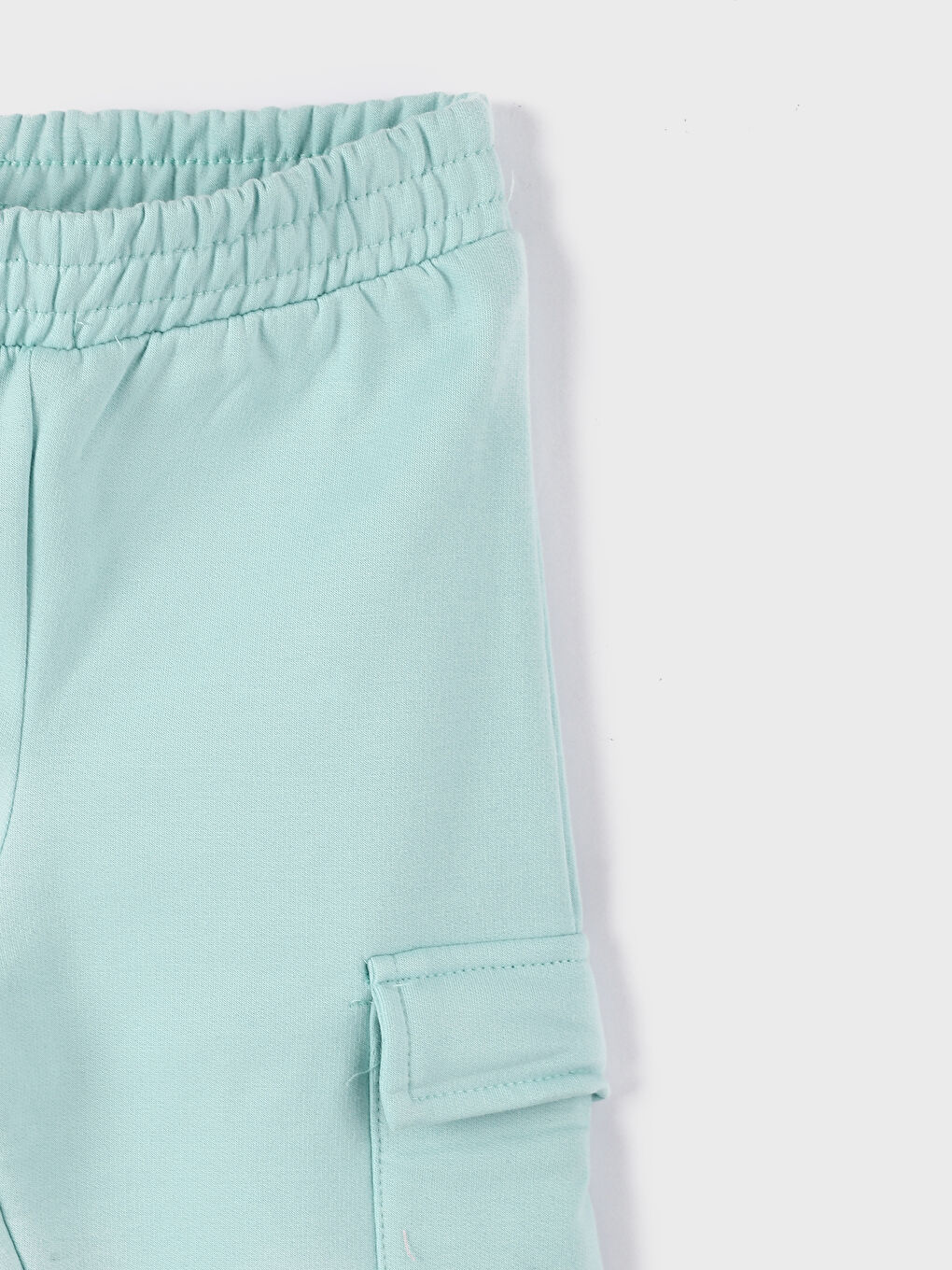 بنطلون رياضي للبنات بخصر مرن بسيط-3