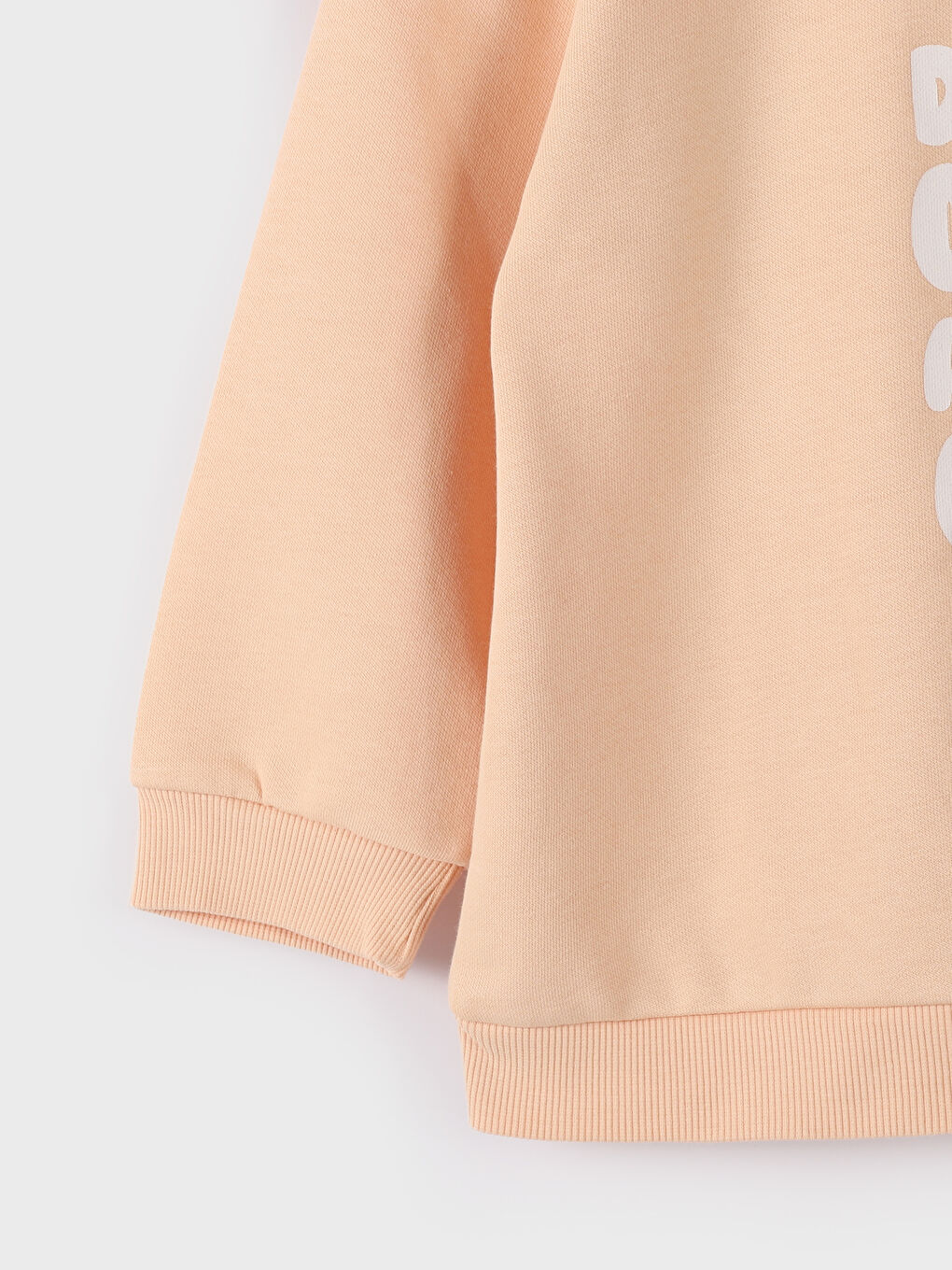 Crew Neck Printed Long Sleeve Girls' Sweatshirt-1