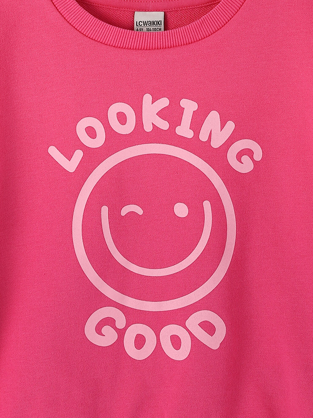 Crew Neck Printed Long Sleeve Girls' Sweatshirt-2