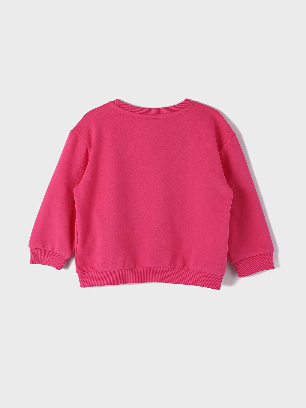 Crew Neck Printed Long Sleeve Girls' Sweatshirt-1