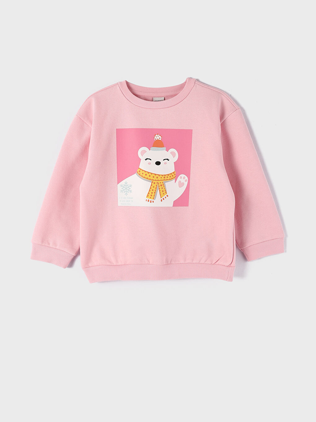 Sweat-shirt à Col Rond Imprimé à Manches Longues pour Filles