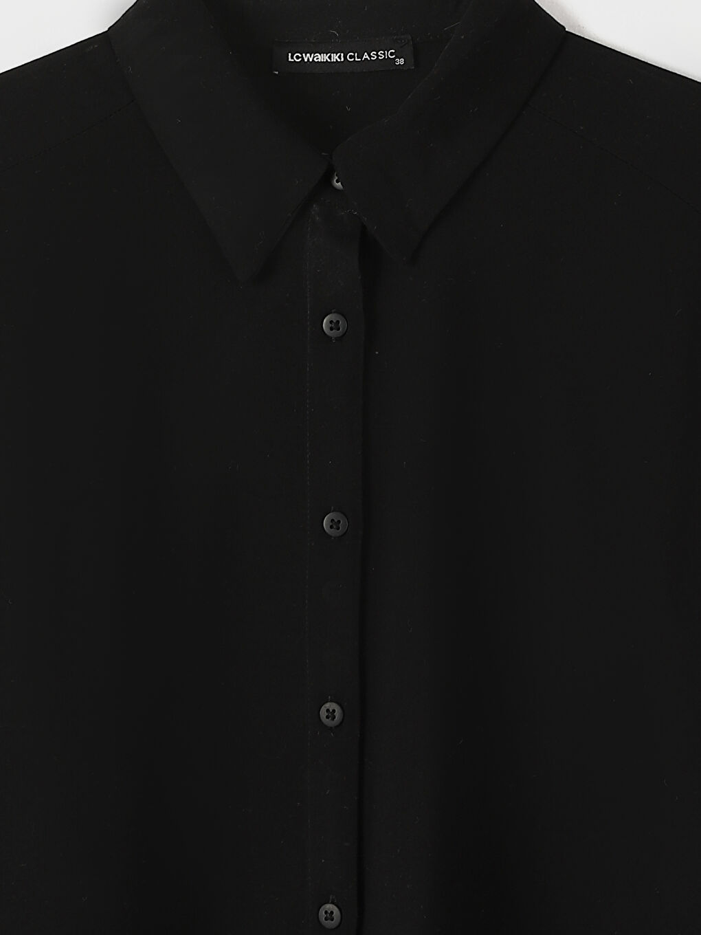 Plain Long Sleeve Oversize Women's Shirt-3