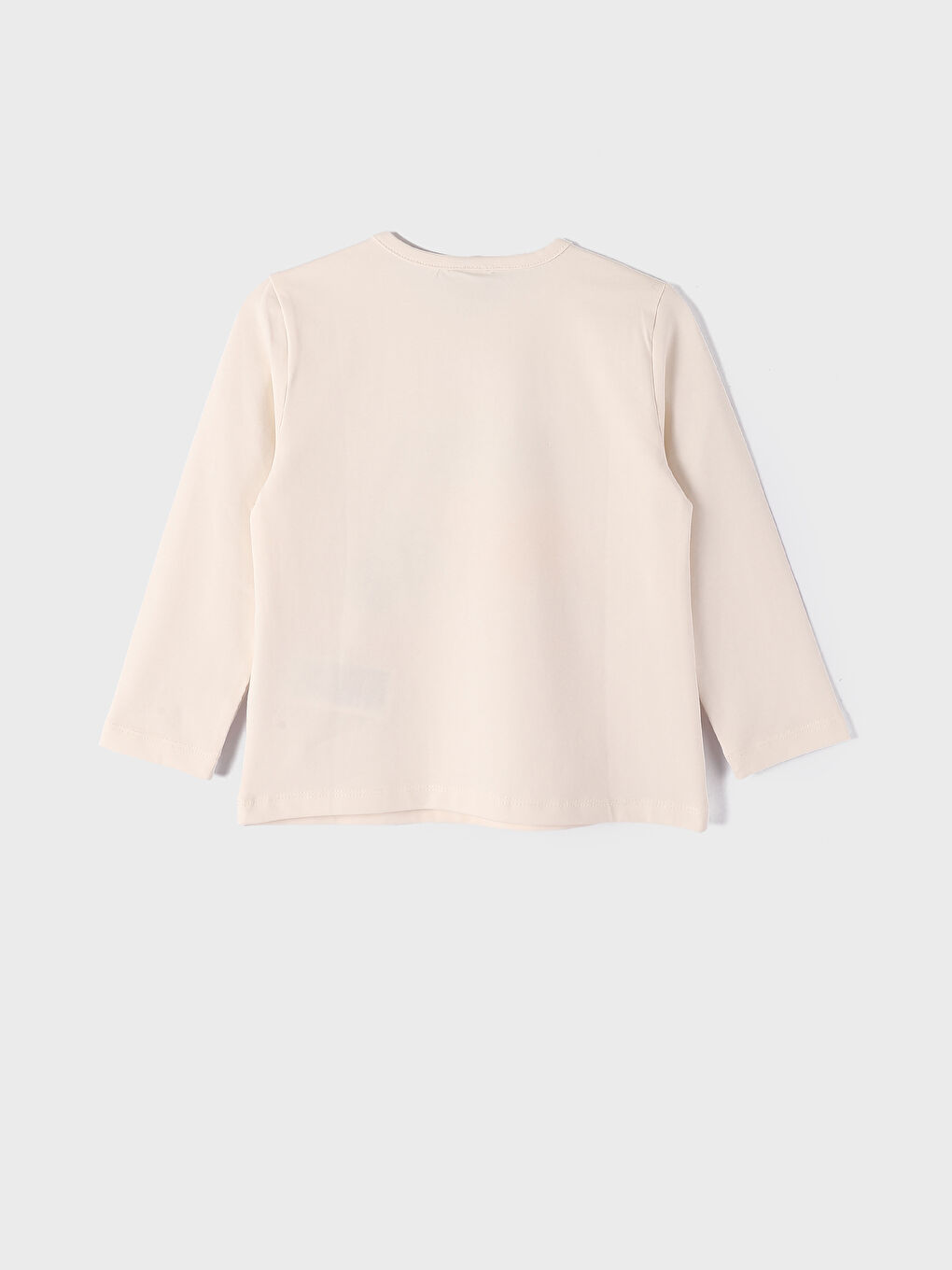 Crew Neck Printed Long Sleeve Girls' T-Shirt-3