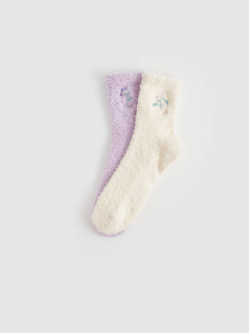 Bestickte Homewear-Socken für Damen 2er-Pack-2