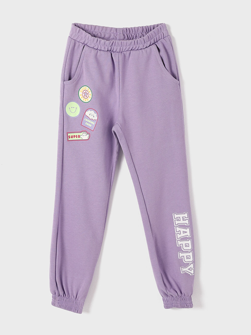 Pantalon de survêtement jogger fille à taille élastiquée