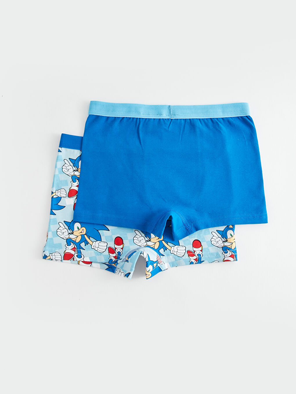 Mavi Sonic Baskılı Erkek Çocuk Boxer 2'li-1