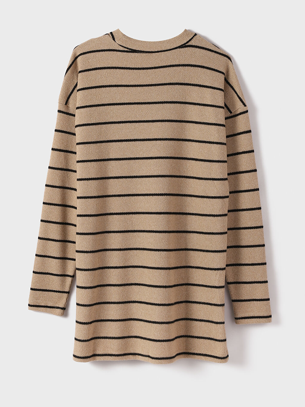 Standing Collar Striped Long Sleeve Women's Tunic -W3FA27Z8-ELZ