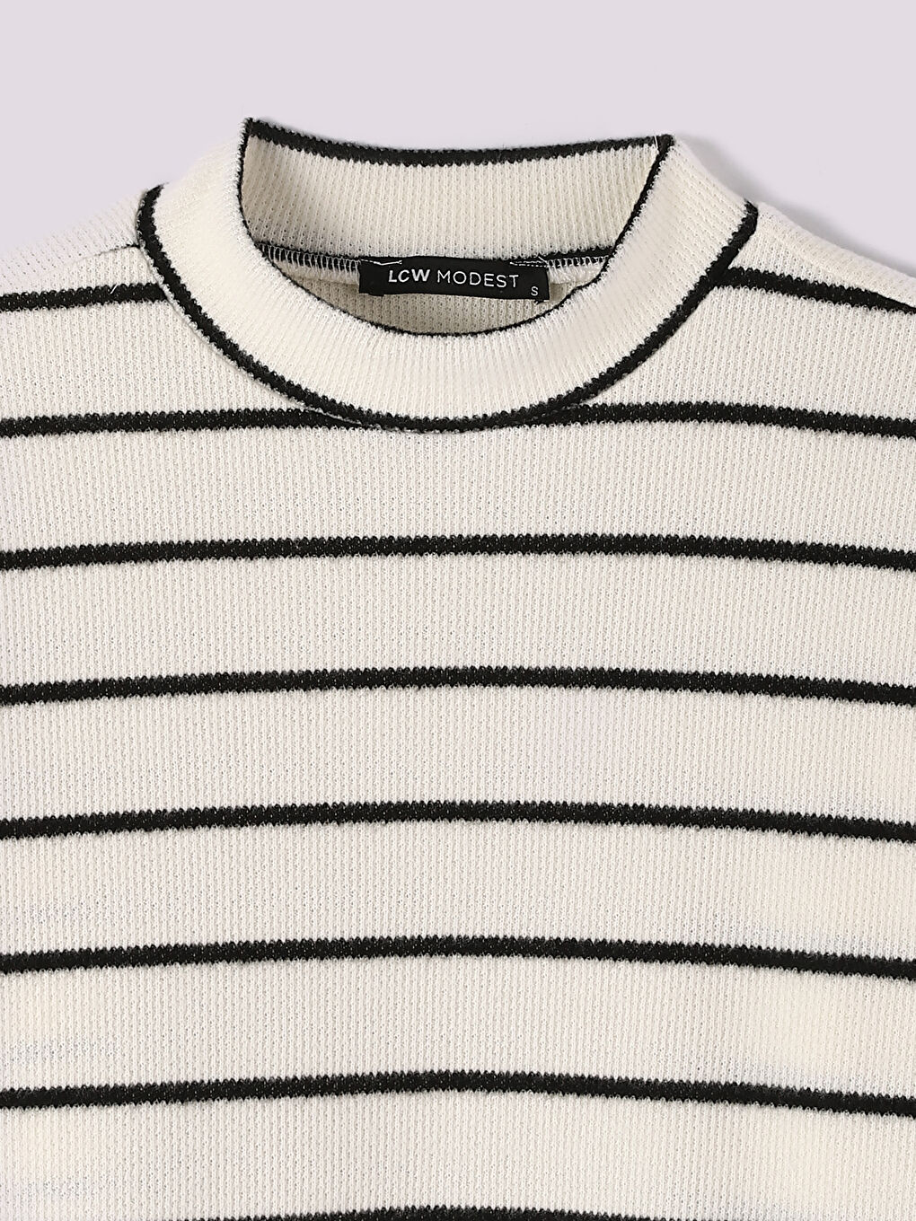 Standing Collar Striped Long Sleeve Women's Tunic -W3FA27Z8-LEG