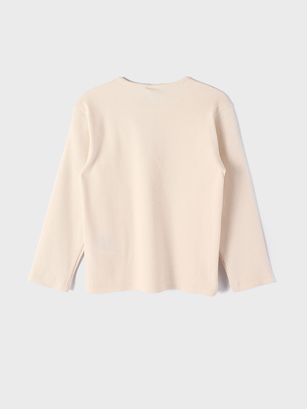 تيشيرت كم طويل مطبوع بياقة دائرية للبنات-3