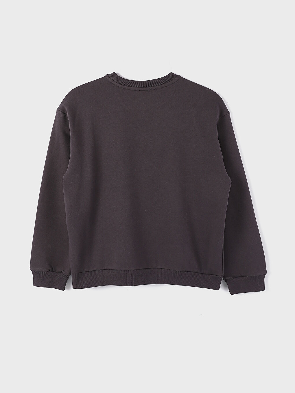 Crew Neck Long Sleeve Printed Girls' Sweatshirt-1