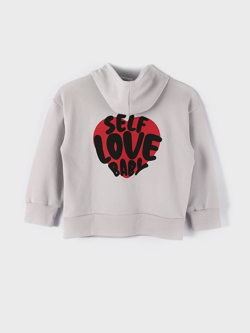 Printed Long Sleeve Girls' Hoodie-1