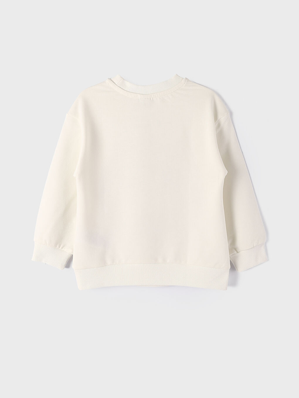 Crew Neck Printed Long Sleeve Girls' Sweatshirt-3