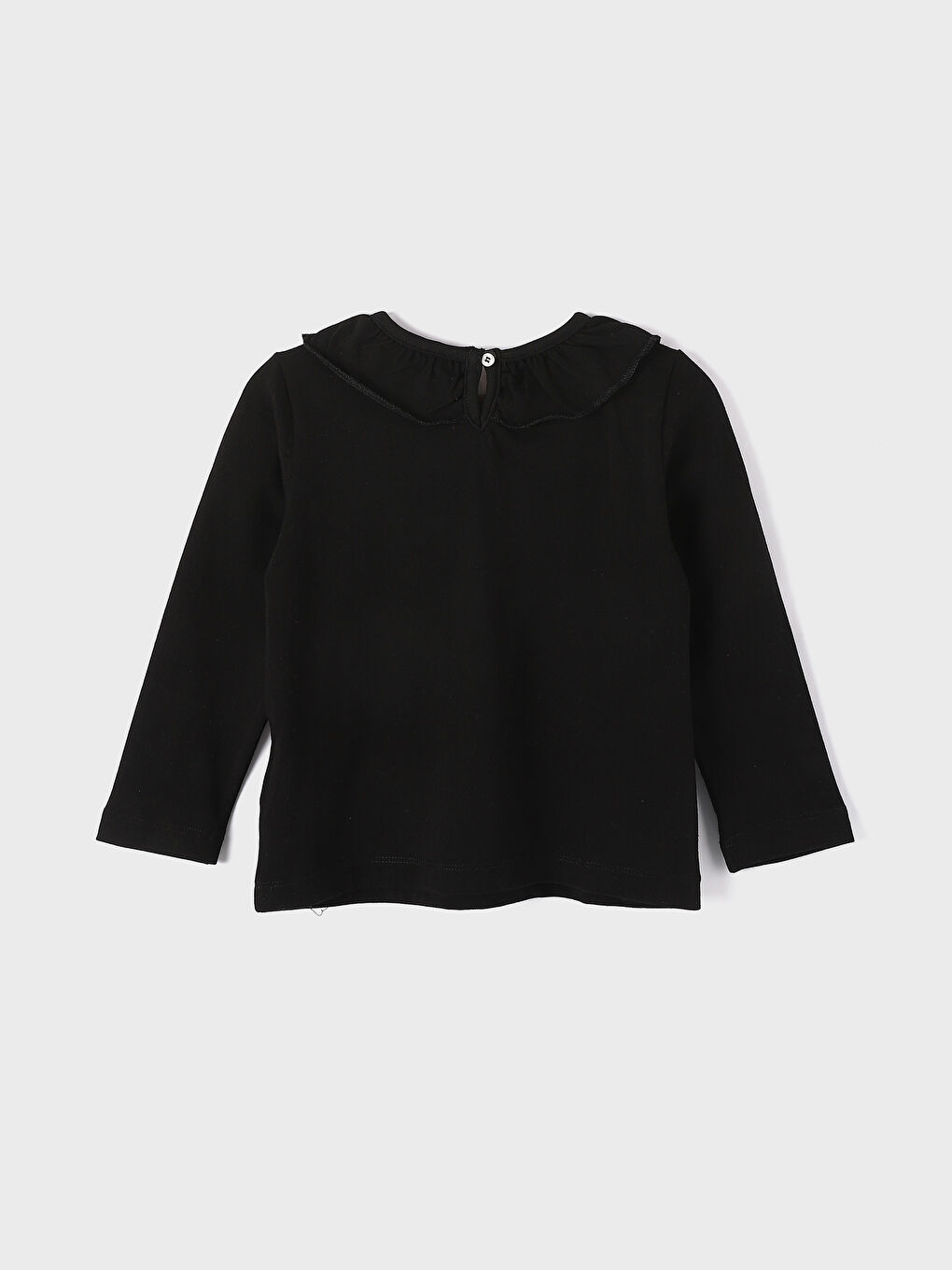 Crew Neck Long Sleeve Girls' T-Shirt-1