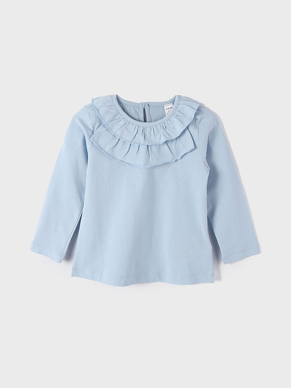 Crew Neck Long Sleeve Girls' T-Shirt