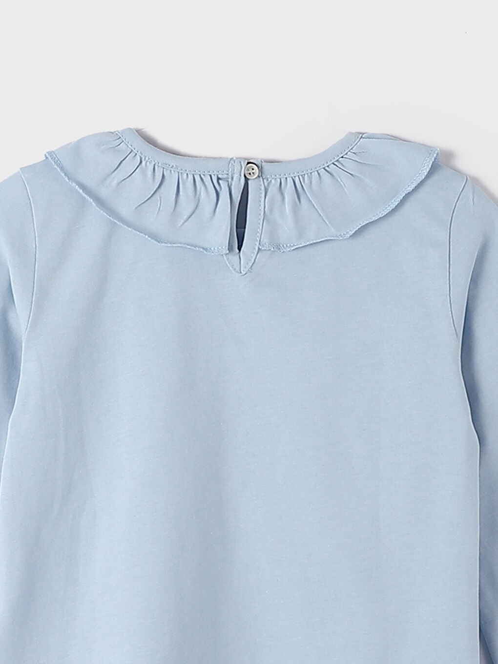 Crew Neck Long Sleeve Girls' T-Shirt-3