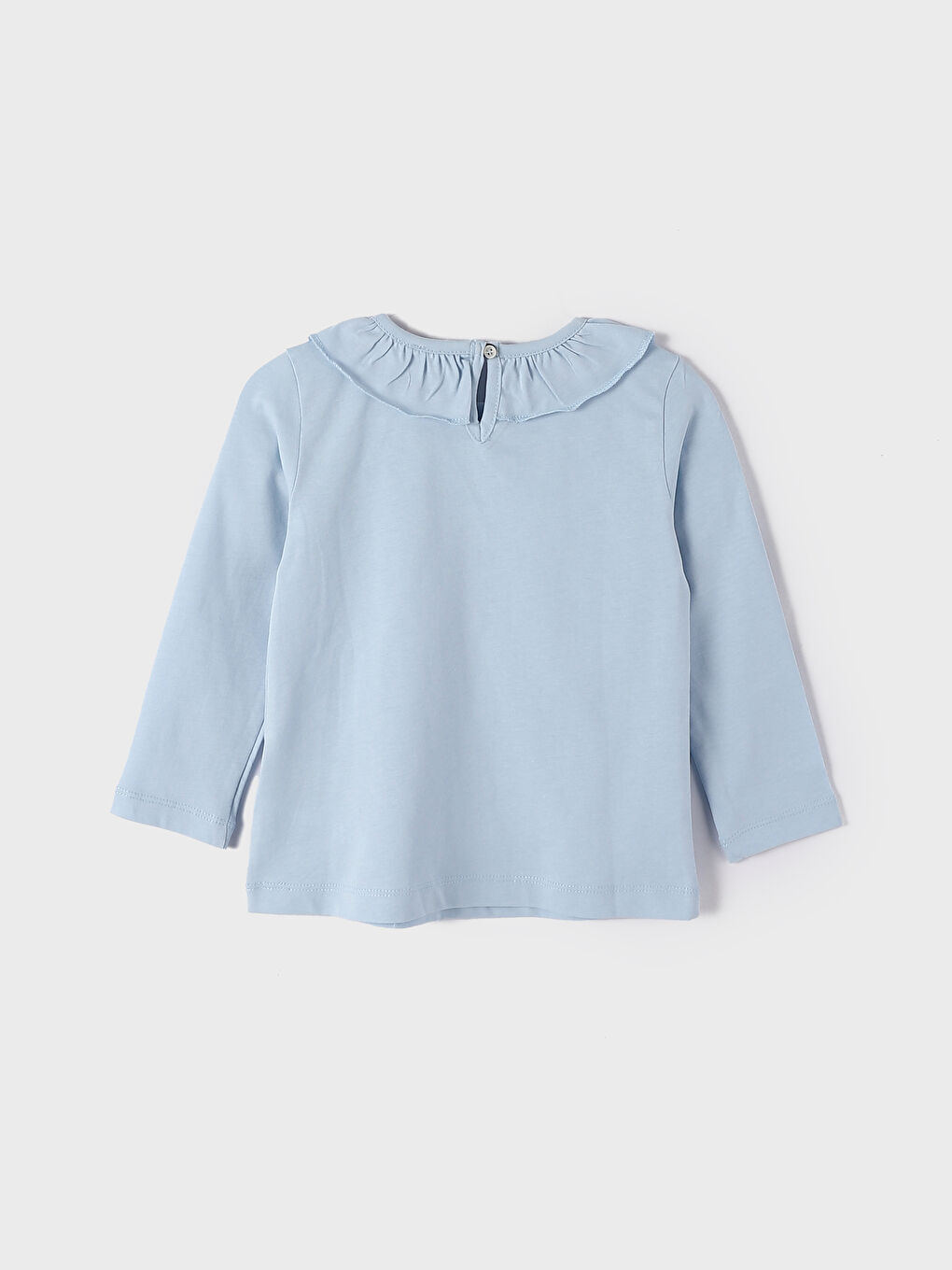 Crew Neck Long Sleeve Girls' T-Shirt-1