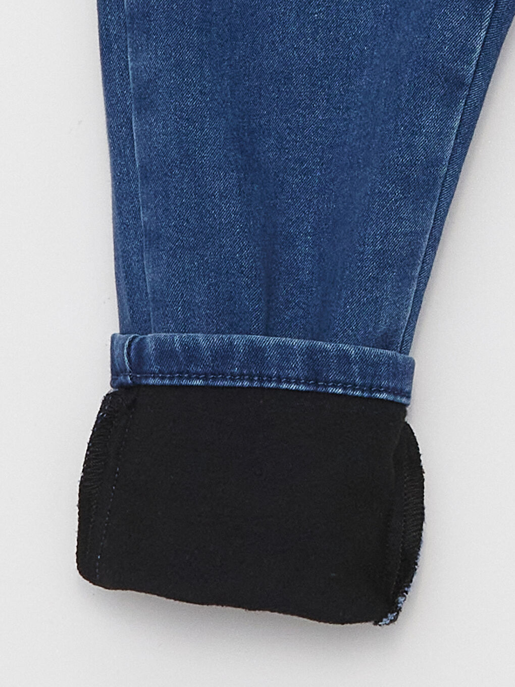 LCW baby Orta İndigo Rodeo Beli Lastikli Erkek Bebek Jean Pantolon - 1