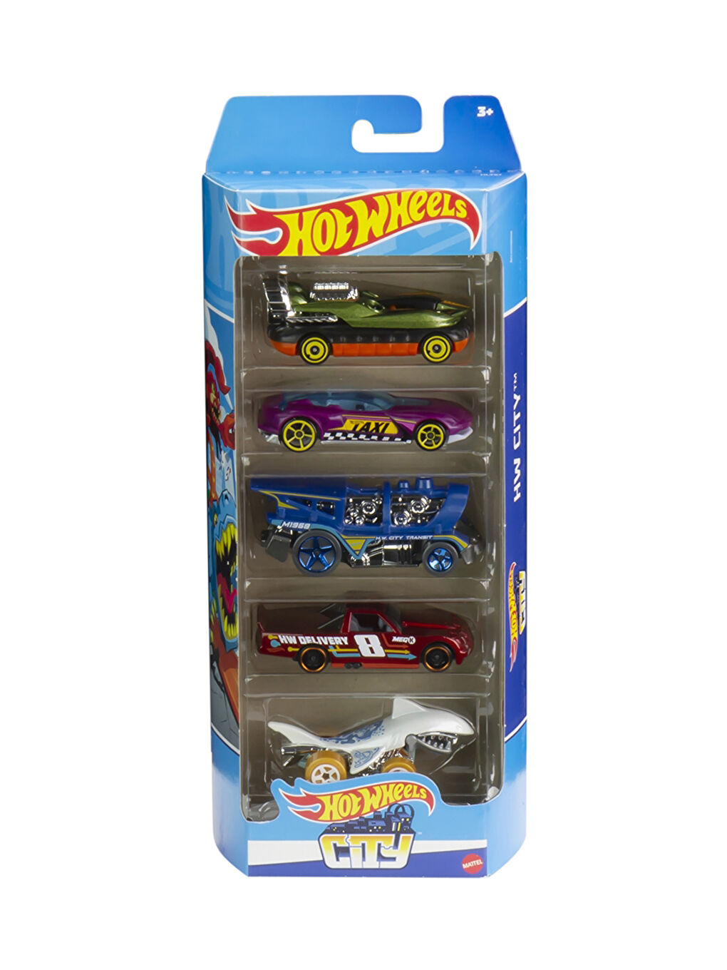 طقم عربيات لعبة ٥ قطع-7