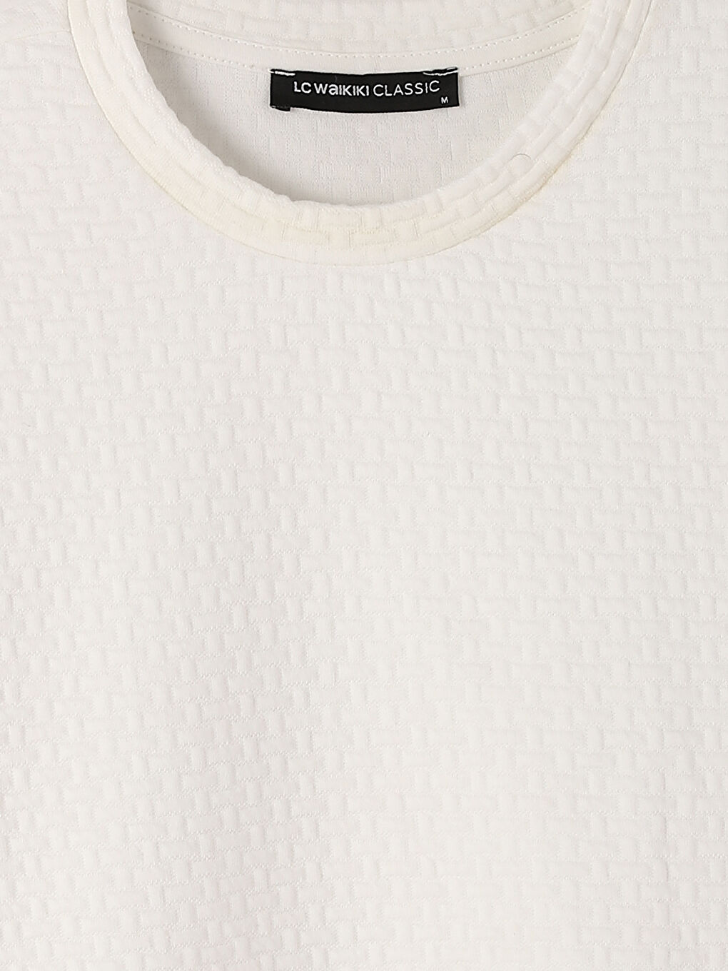 Crew Neck Long Sleeve Men's Tricot Sweater-1