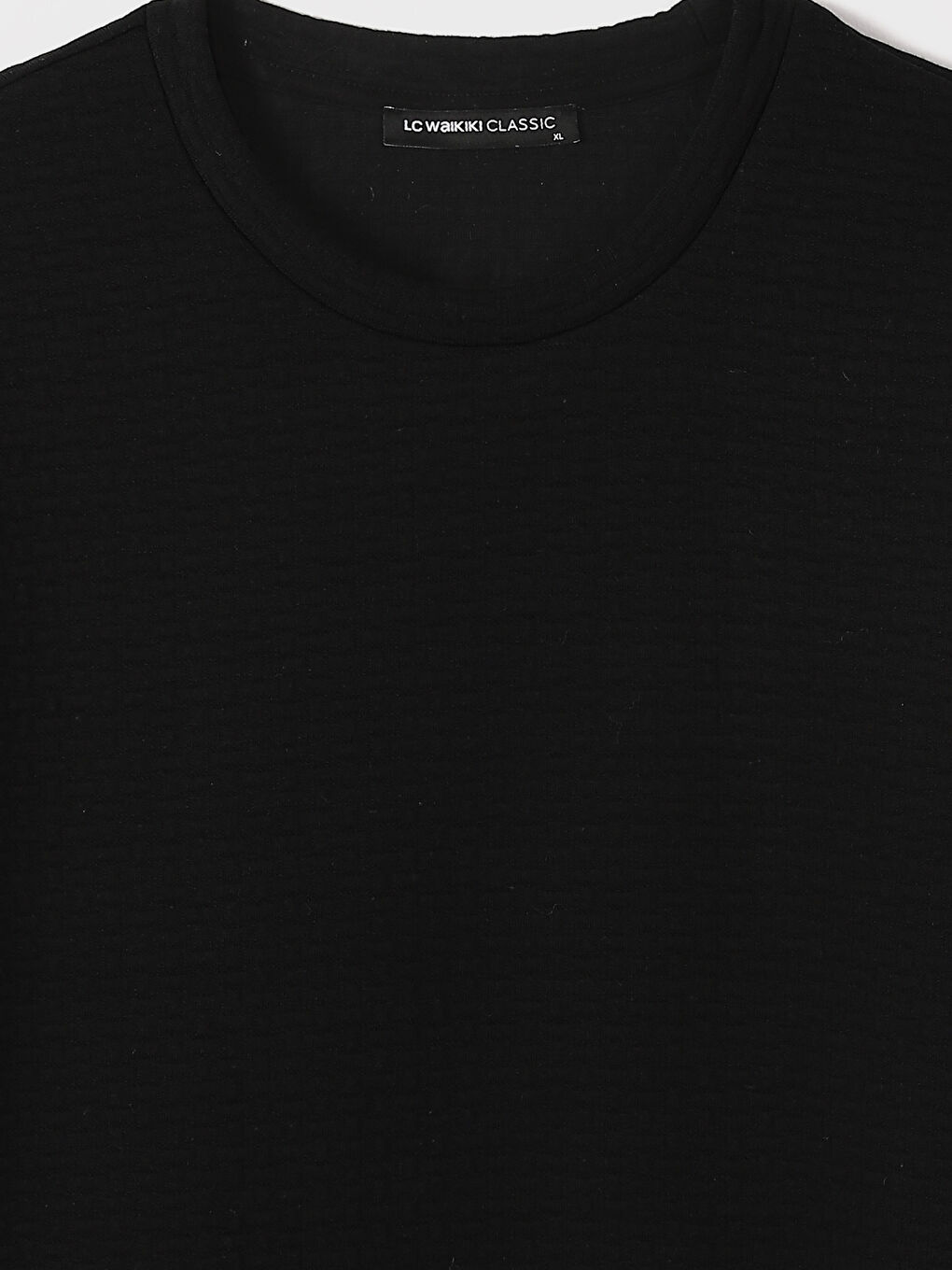 Crew Neck Long Sleeve Men's Tricot Sweater-1