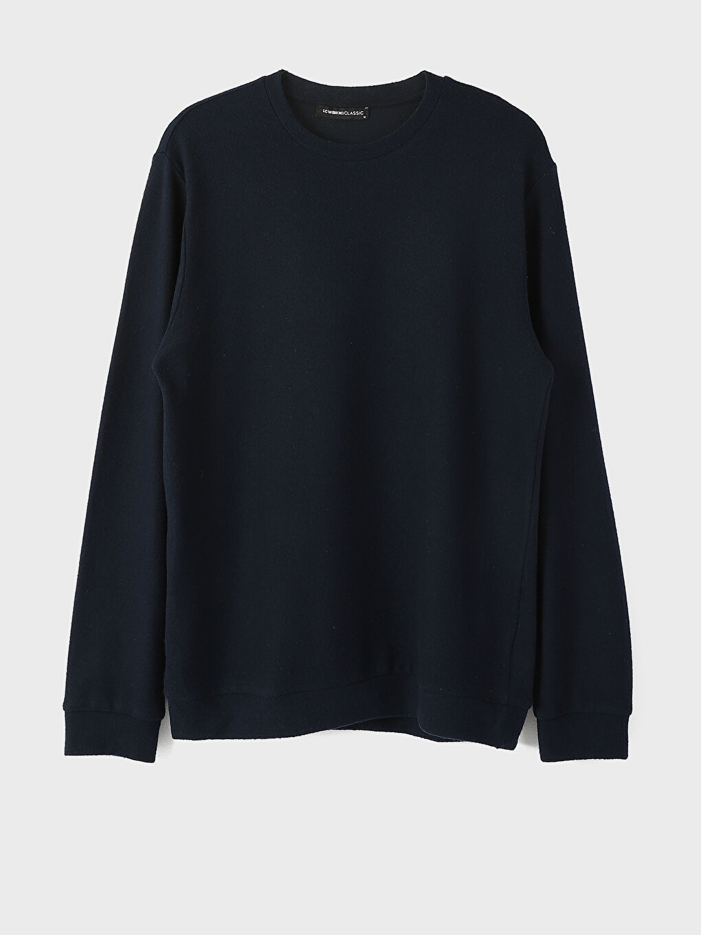 Crew Neck Long Sleeve Men's Tricot Sweater