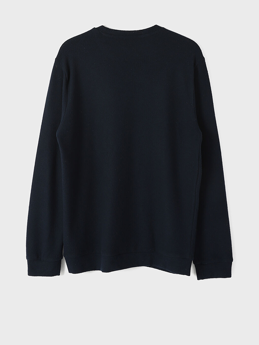 Crew Neck Long Sleeve Men's Tricot Sweater-1