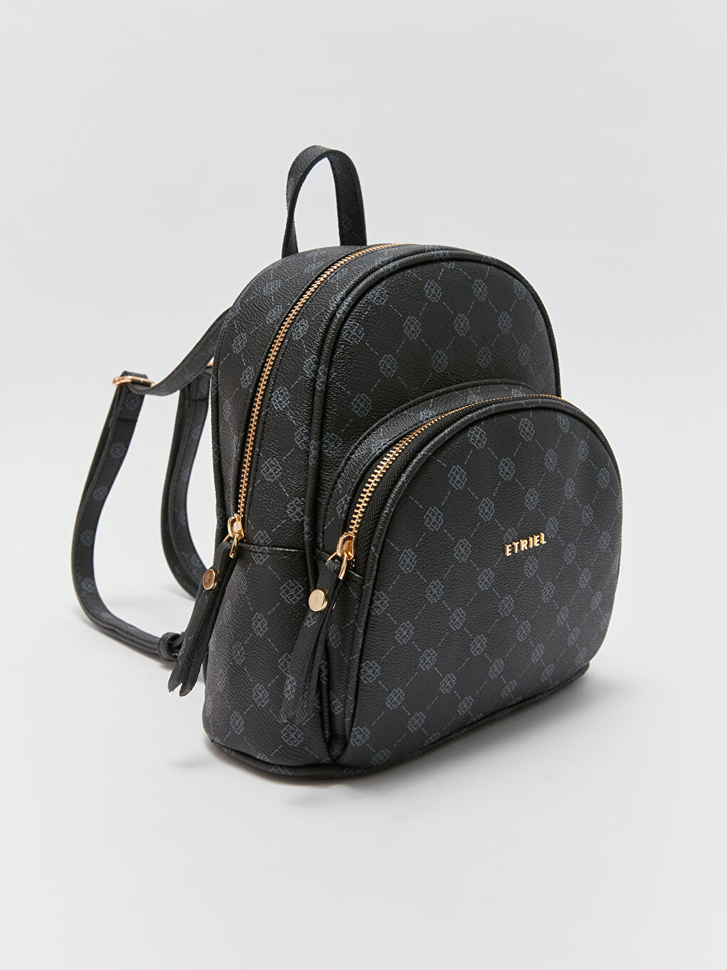 Siyah Desenli Kadın Sırt Çantası-3