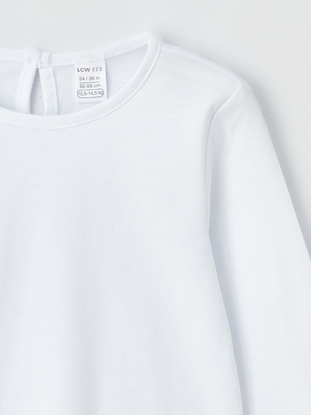 Yeşil Bisiklet Yaka Uzun Kollu Kız Bebek Tişört ve Salopet Elbise 2'li Takım-5