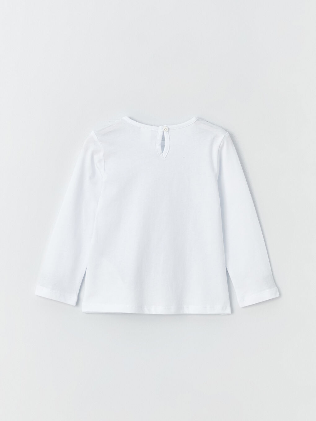 Yeşil Bisiklet Yaka Uzun Kollu Kız Bebek Tişört ve Salopet Elbise 2'li Takım-6