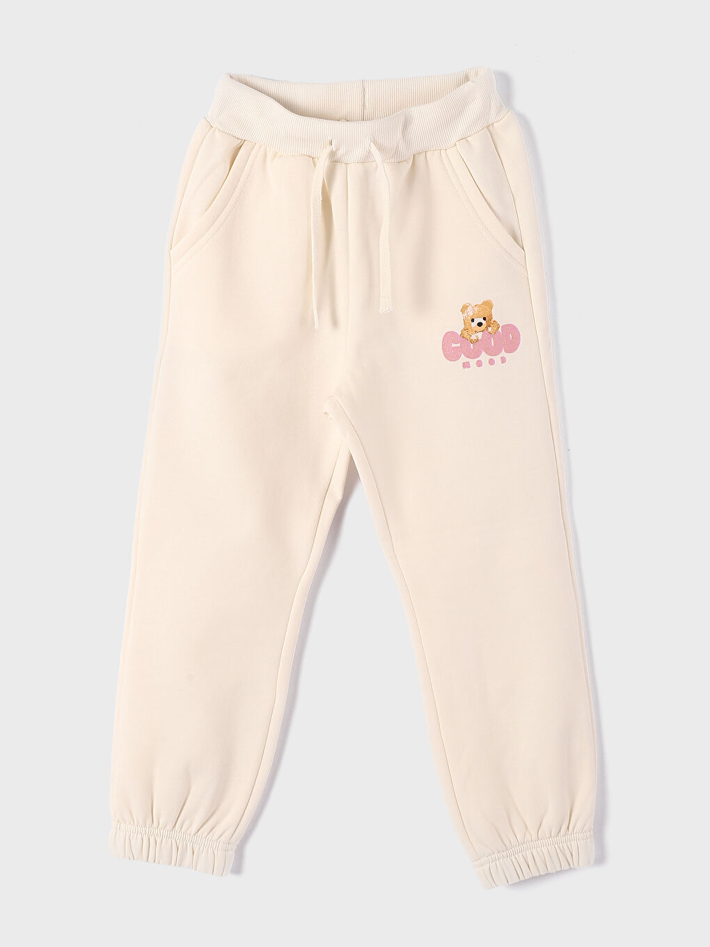 Elasticated Waist Printed Girls' Sweatpants