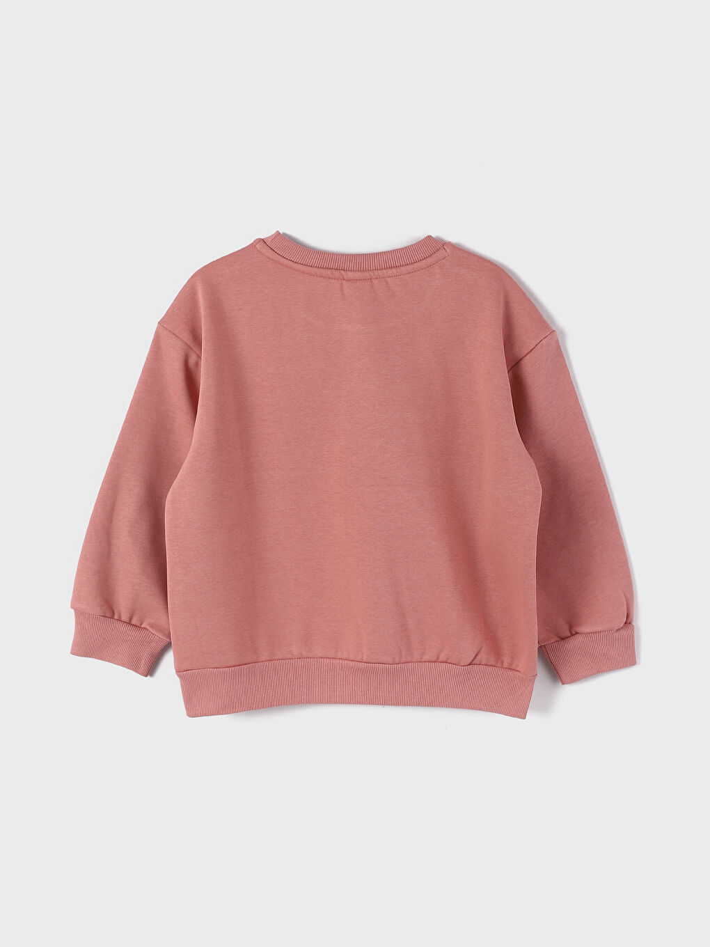 Crew Neck Printed Long Sleeve Girls' Sweatshirt-1