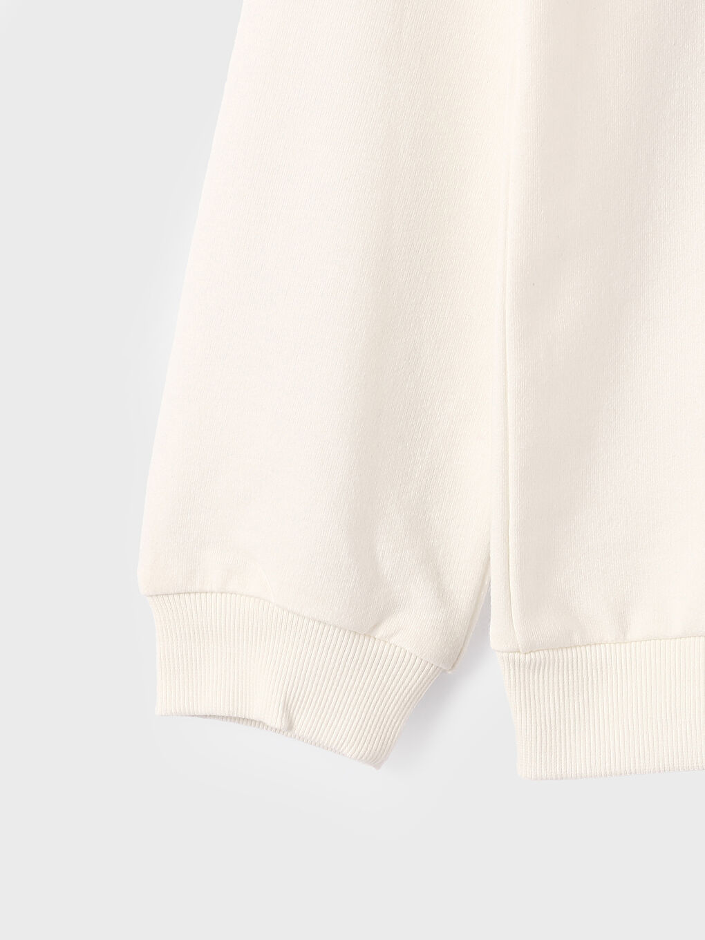 Crew Neck Printed Long Sleeve Girls' Sweatshirt-1