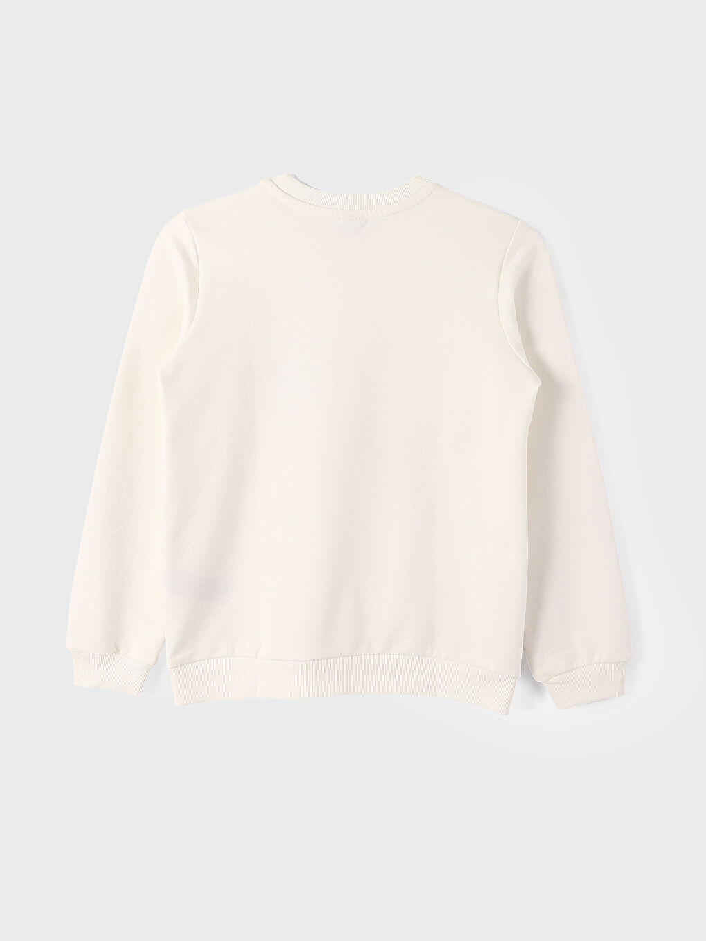 Crew Neck Printed Long Sleeve Girls' Sweatshirt-3