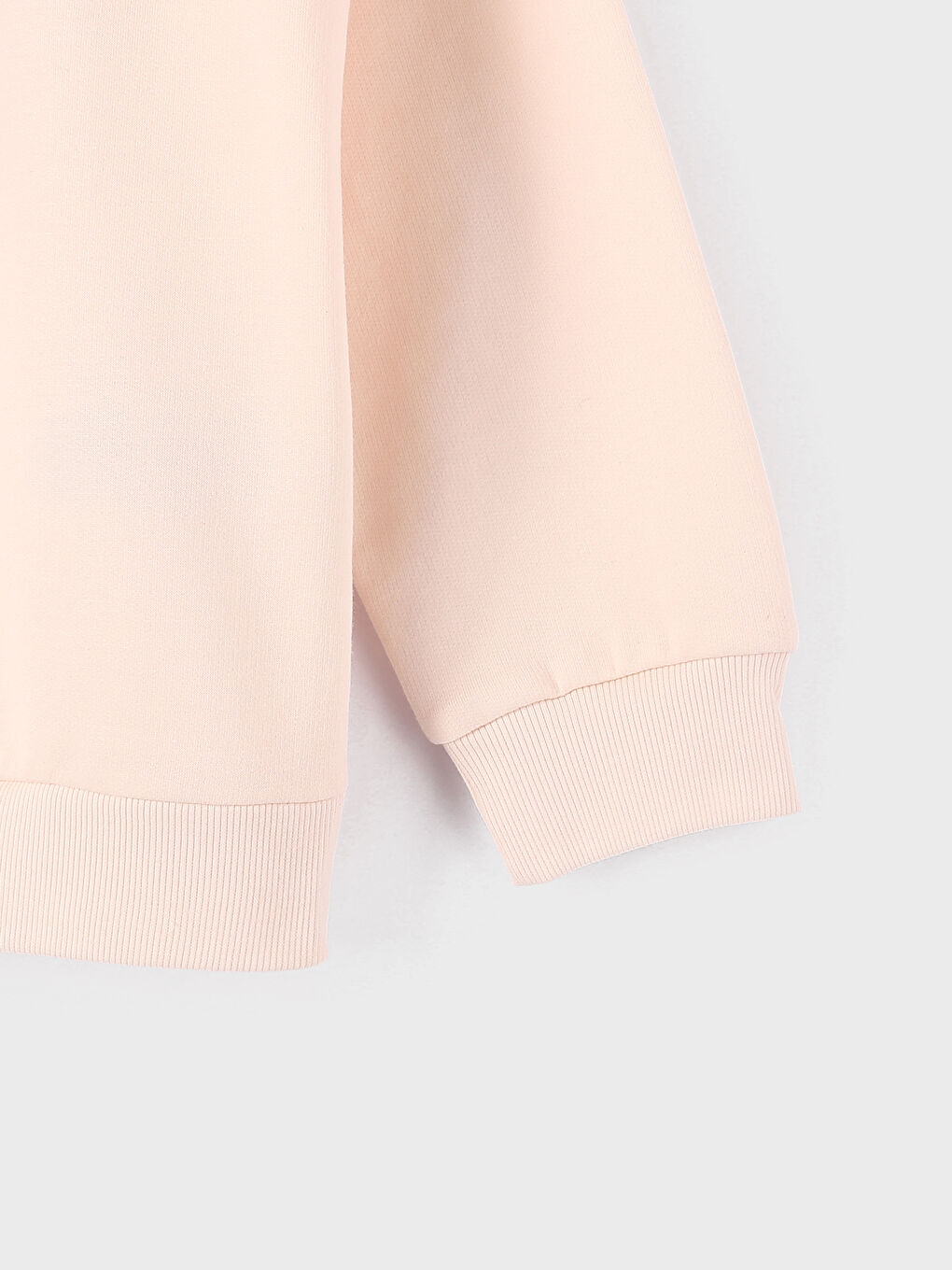 Crew Neck Printed Long Sleeve Girls' Sweatshirt-1