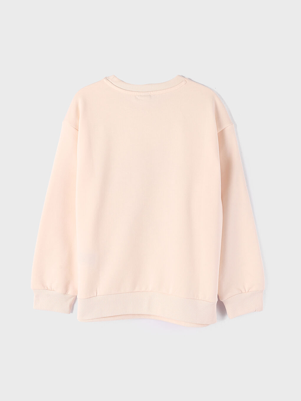 Crew Neck Printed Long Sleeve Girls' Sweatshirt-3