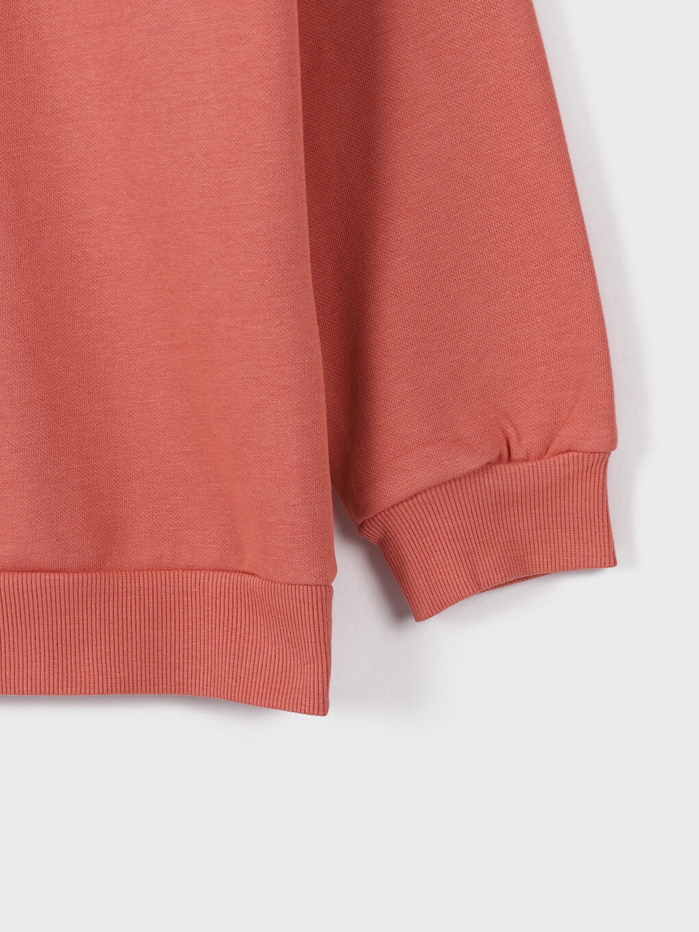 Crew Neck Printed Long Sleeve Girls' Sweatshirt-1